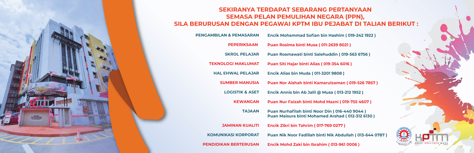 Laman Web Rasmi Kolej Poly Tech Mara