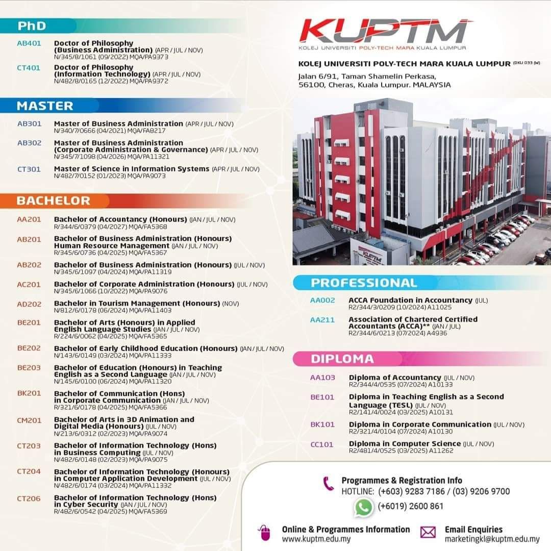 Kptm application status